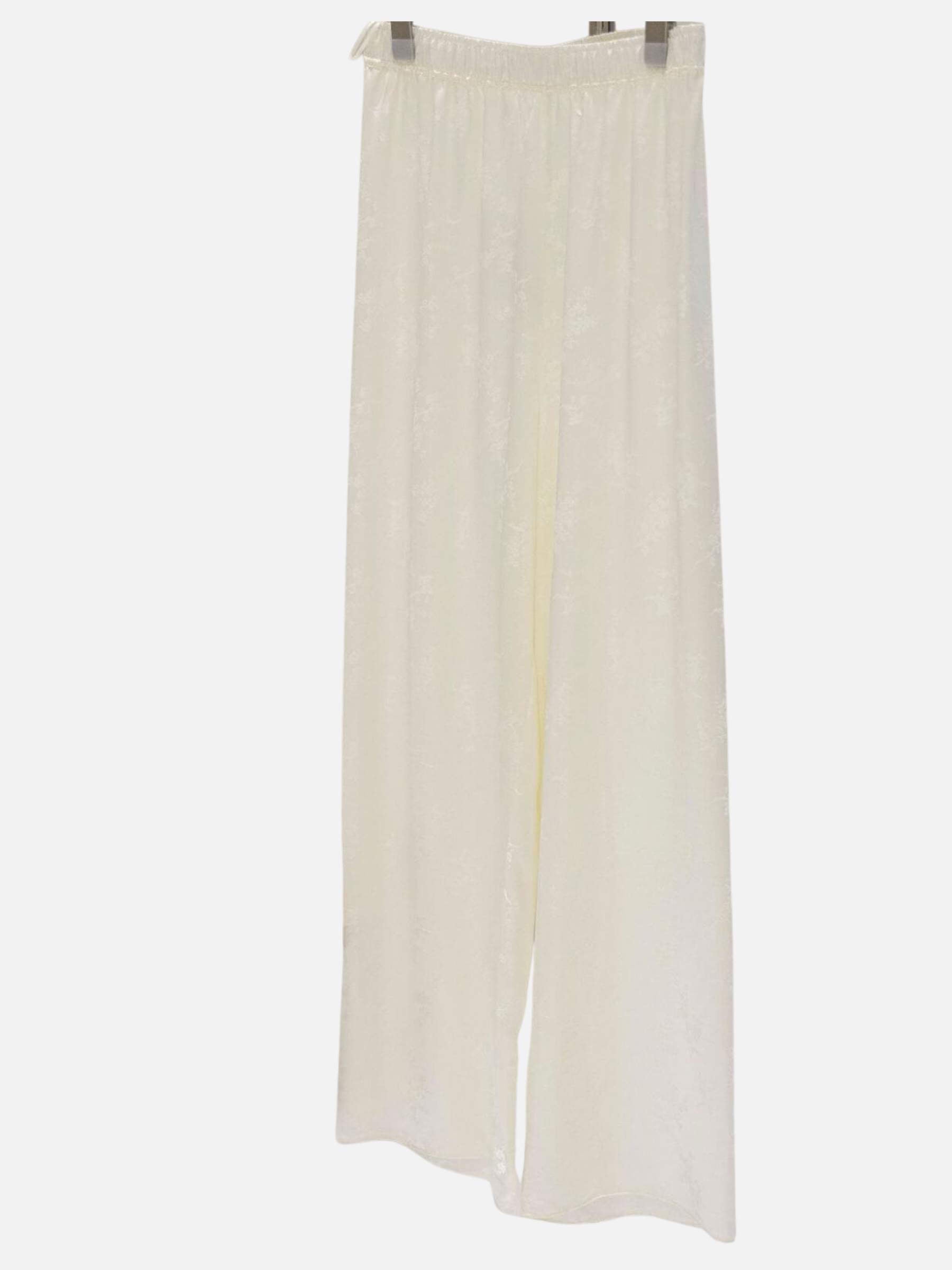 Zijden jacquard broek