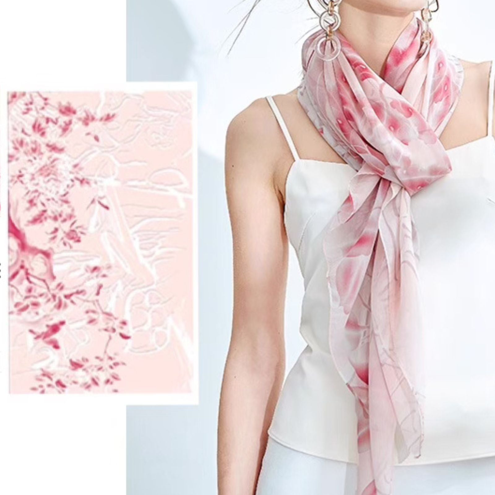 Large silk scarf