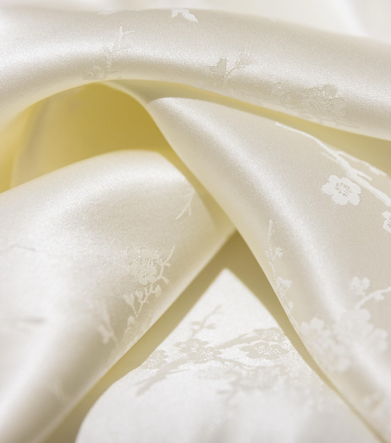 Zijden jacquard broek