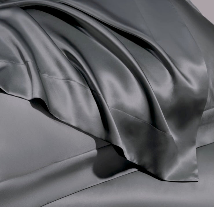 Taie d’oreiller en soie 22 momme Oxford – Avec volant