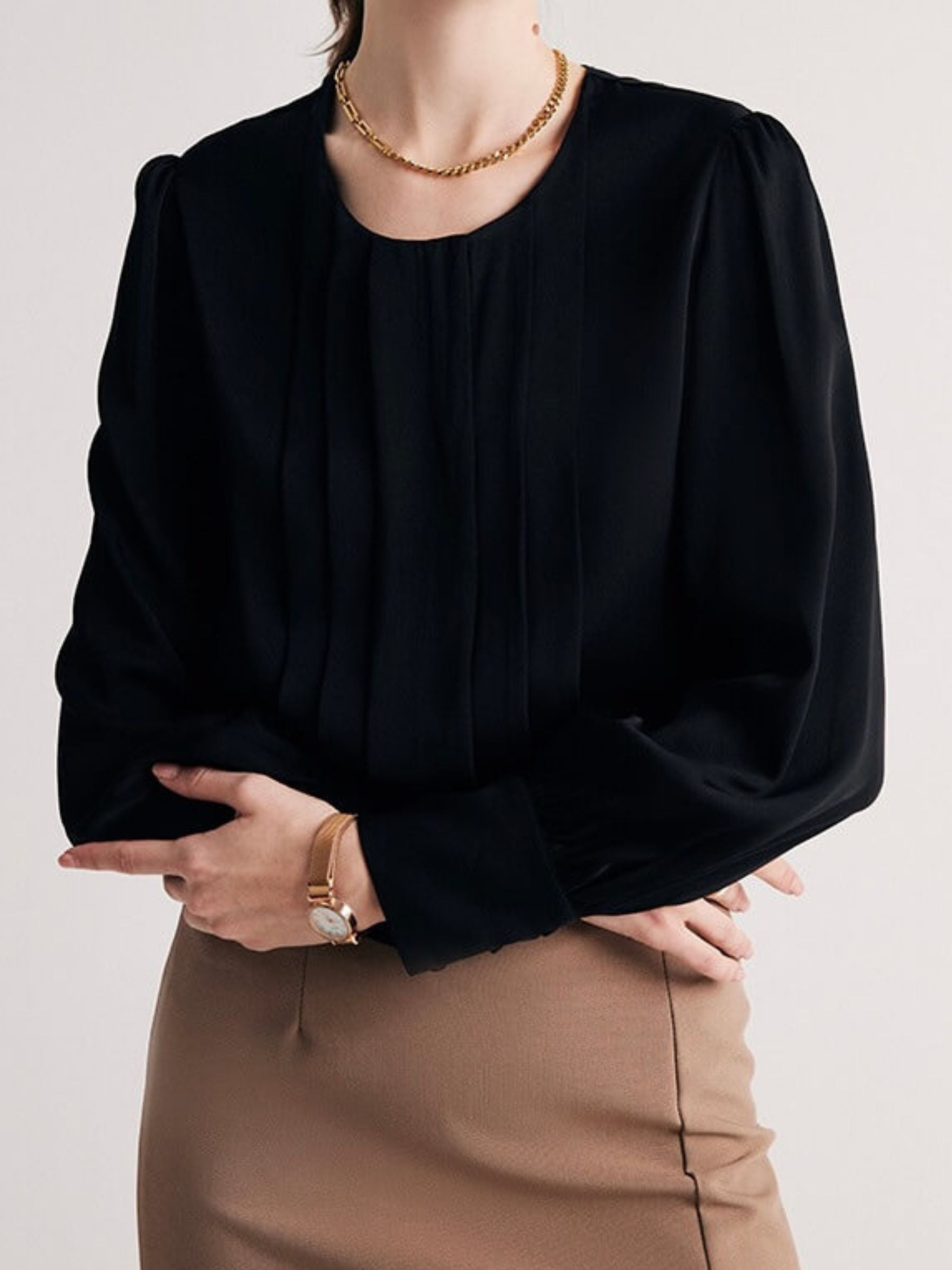 Zijden blouse voor dames