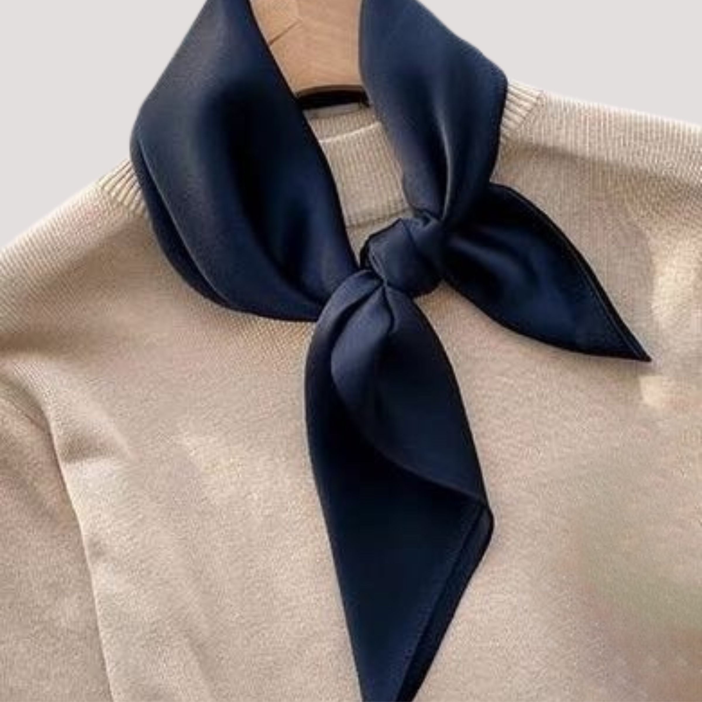 Plain silk scarf (square)