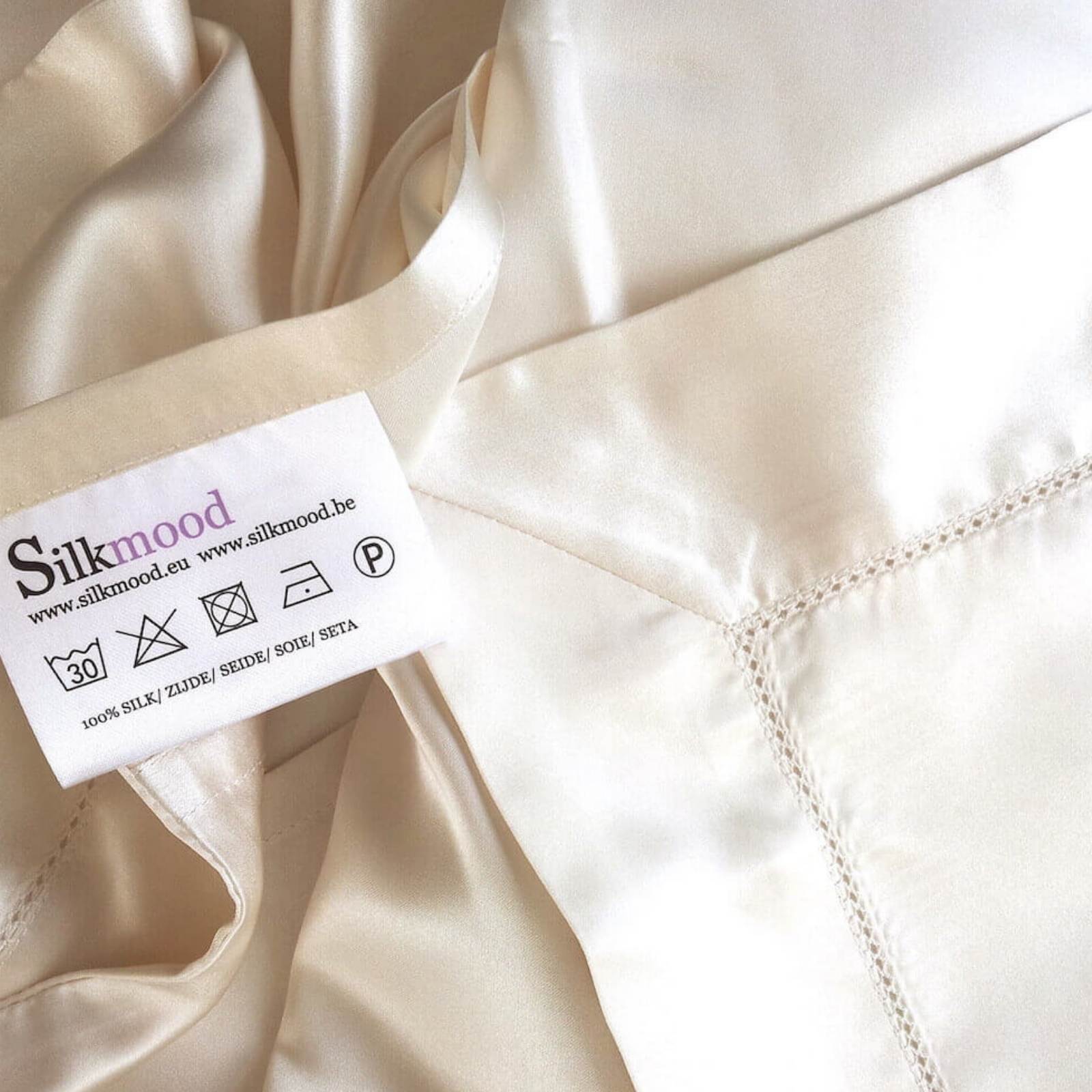 Luxe zijden kussensloop van 19 momme