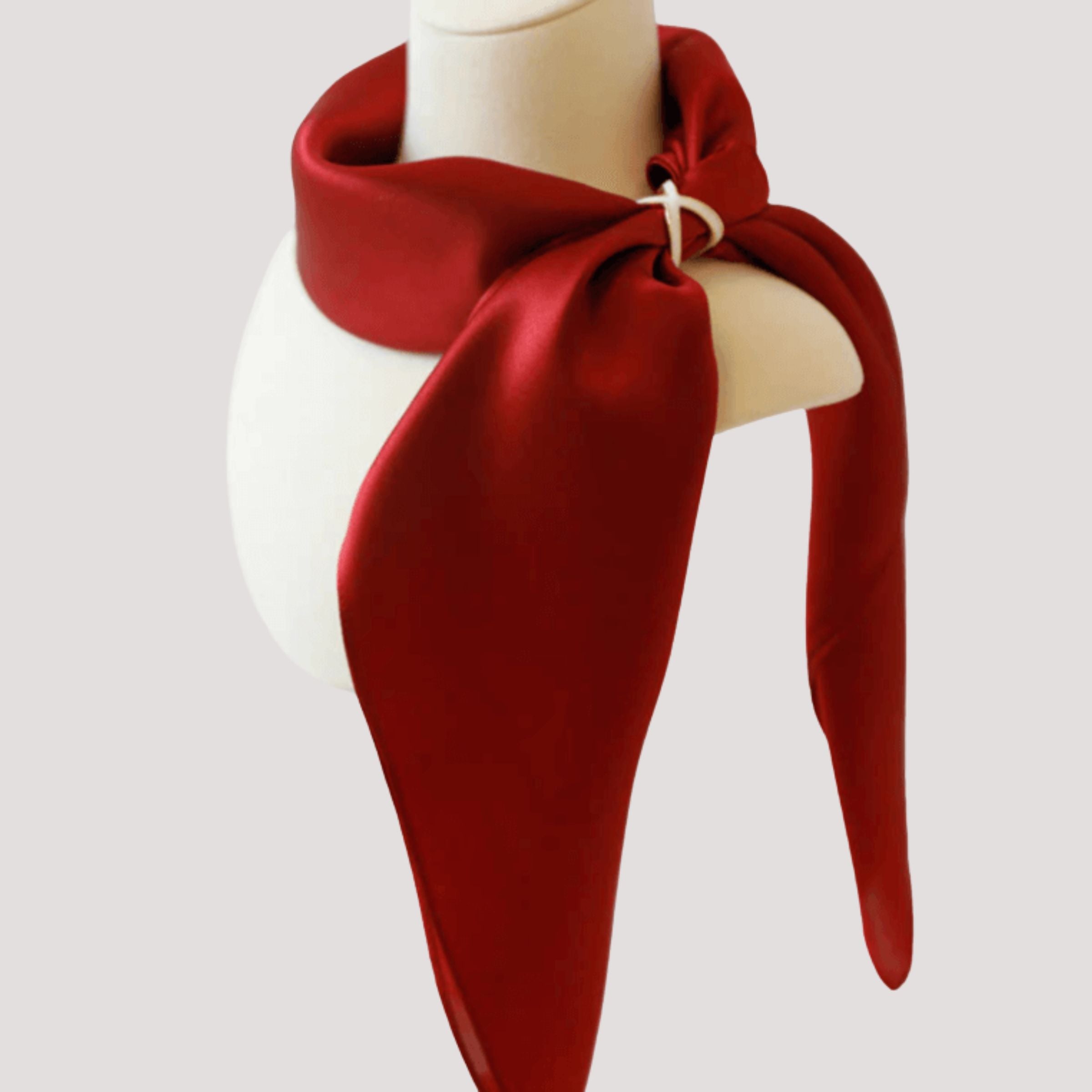 Plain silk scarf (square)