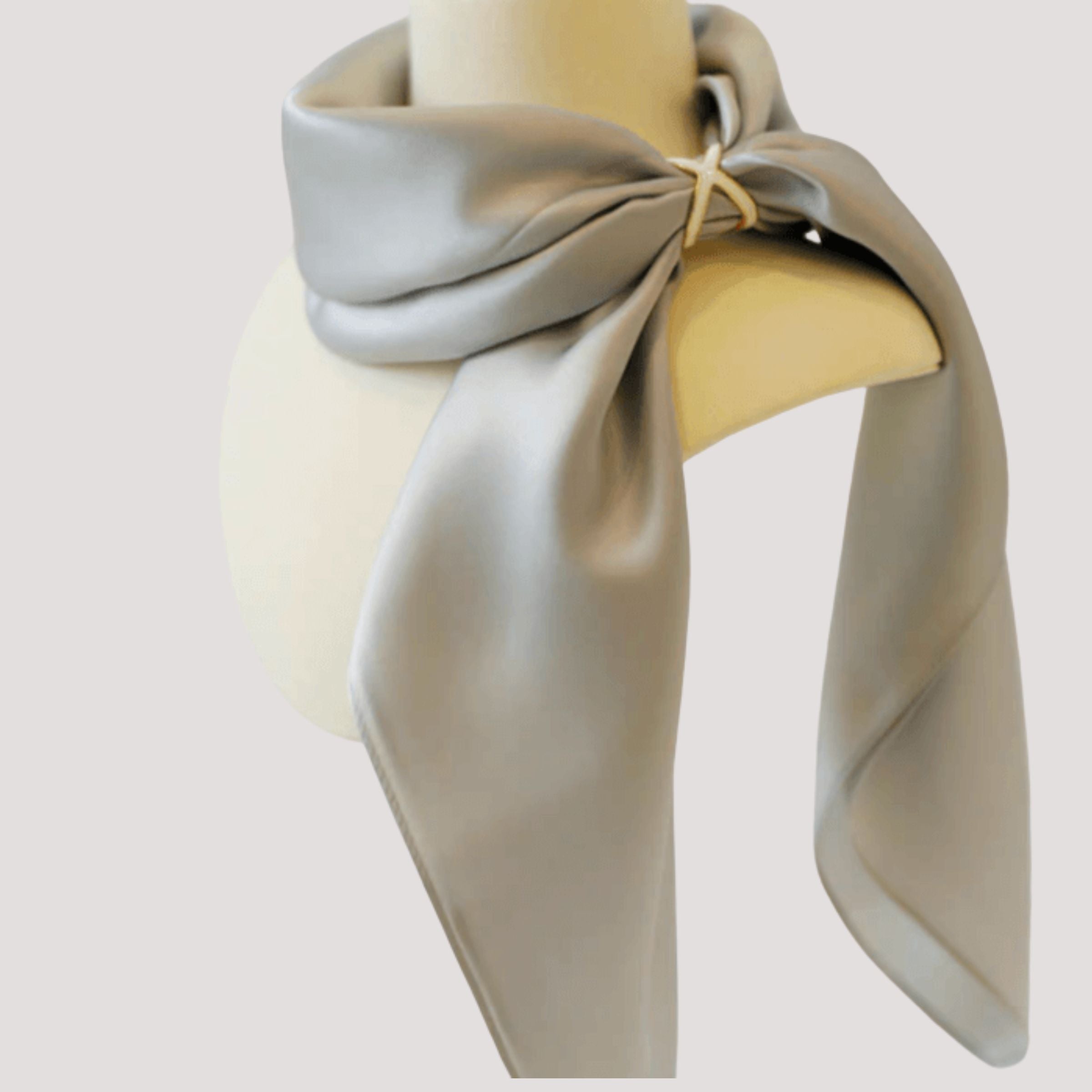 Plain silk scarf (square)