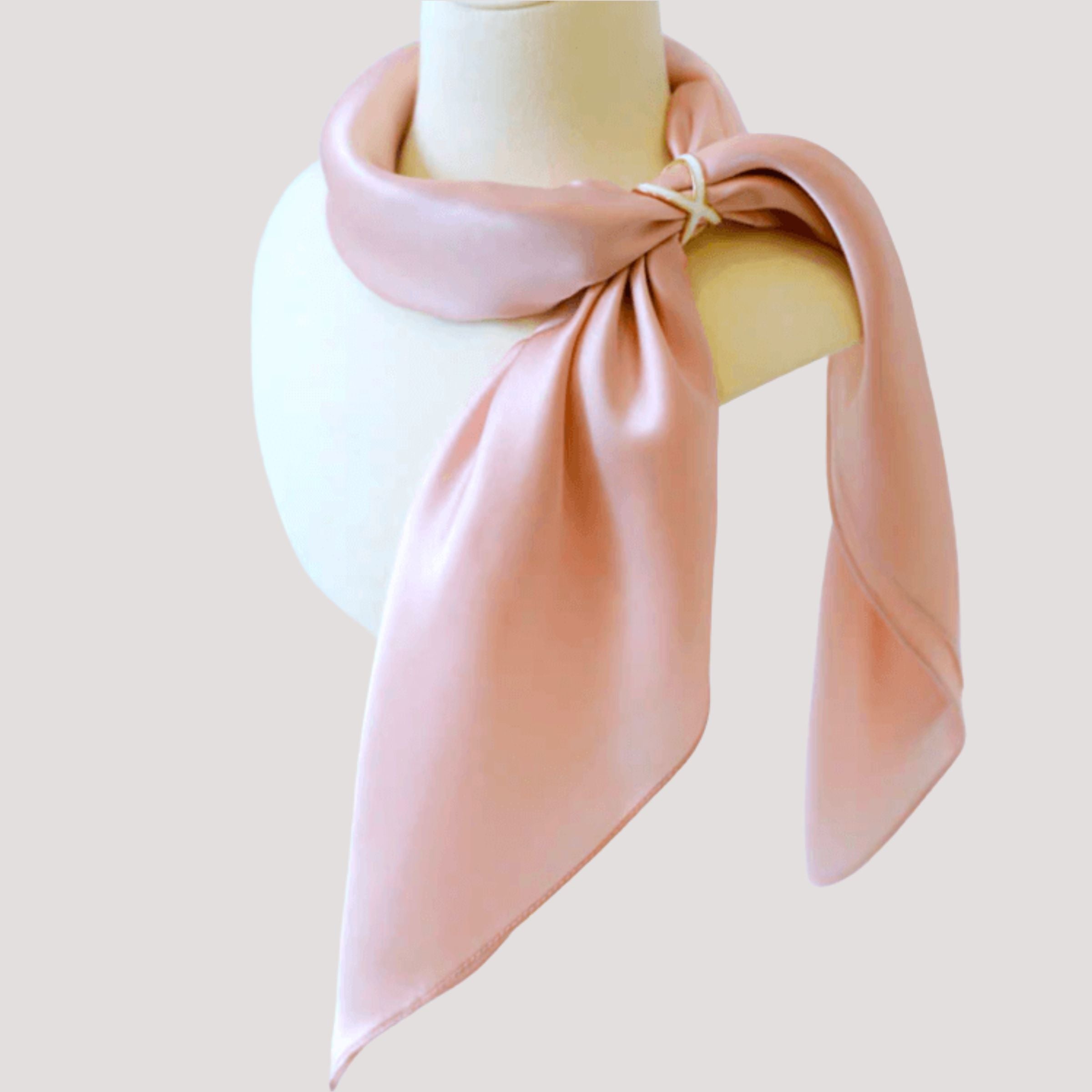 Plain silk scarf (square)