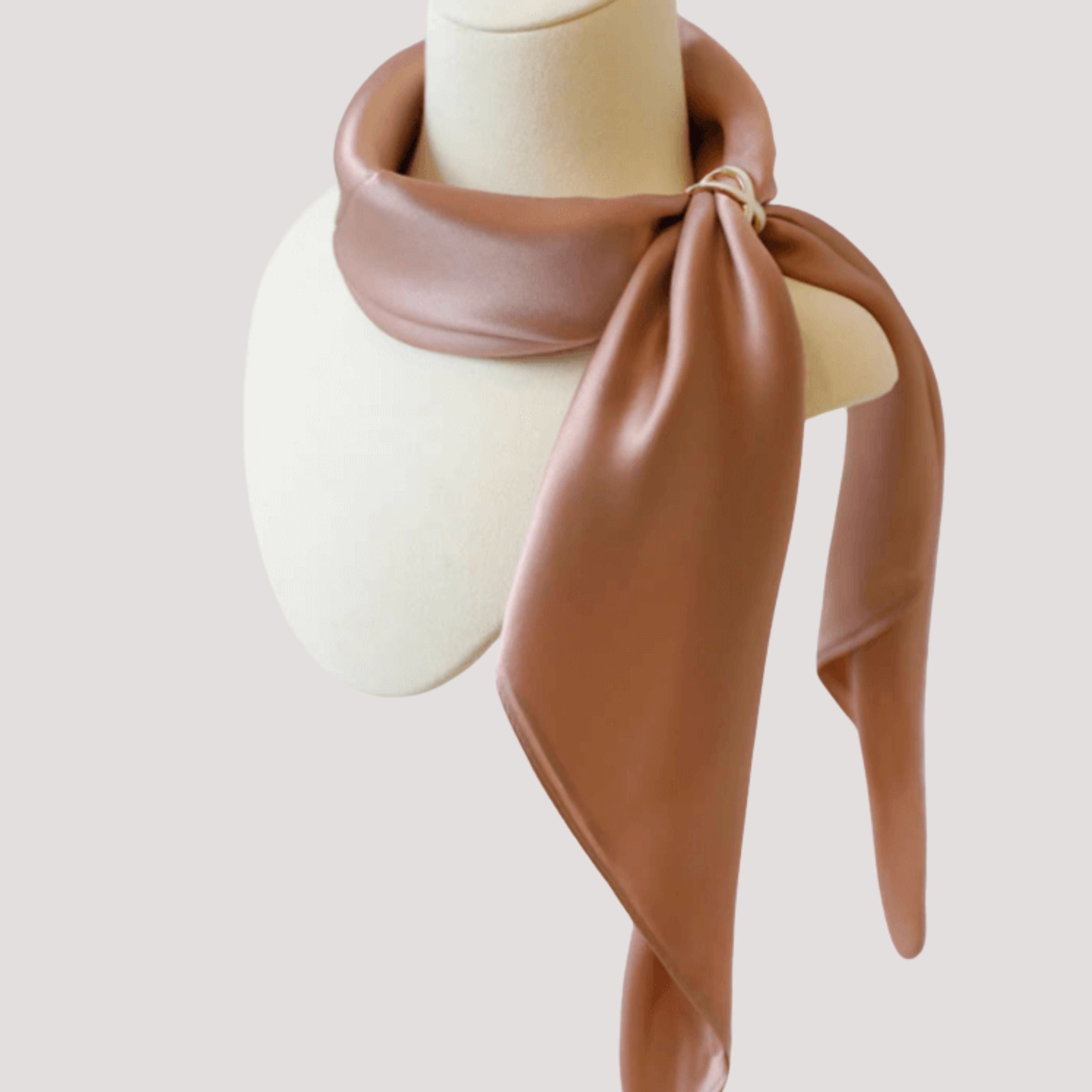 Plain silk scarf (square)