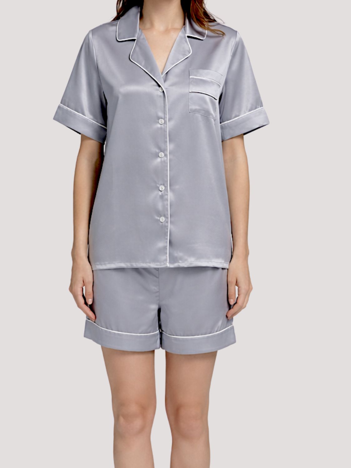 Dames zijden pyjamashorts – Shortama