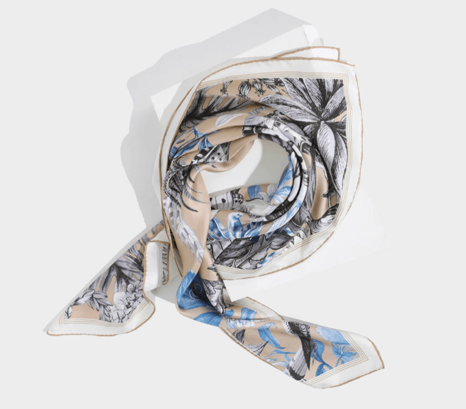 Foulard en soie (90×90 cm)