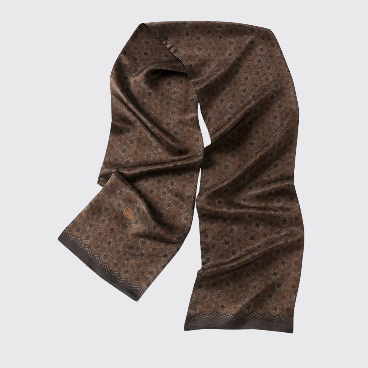 Écharpe homme en soie double épaisseur