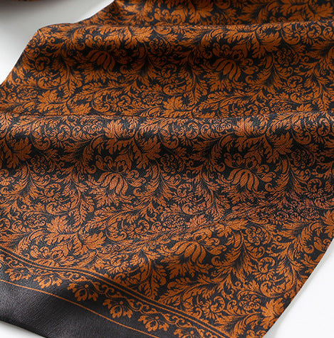 Double-layer men’s silk scarf