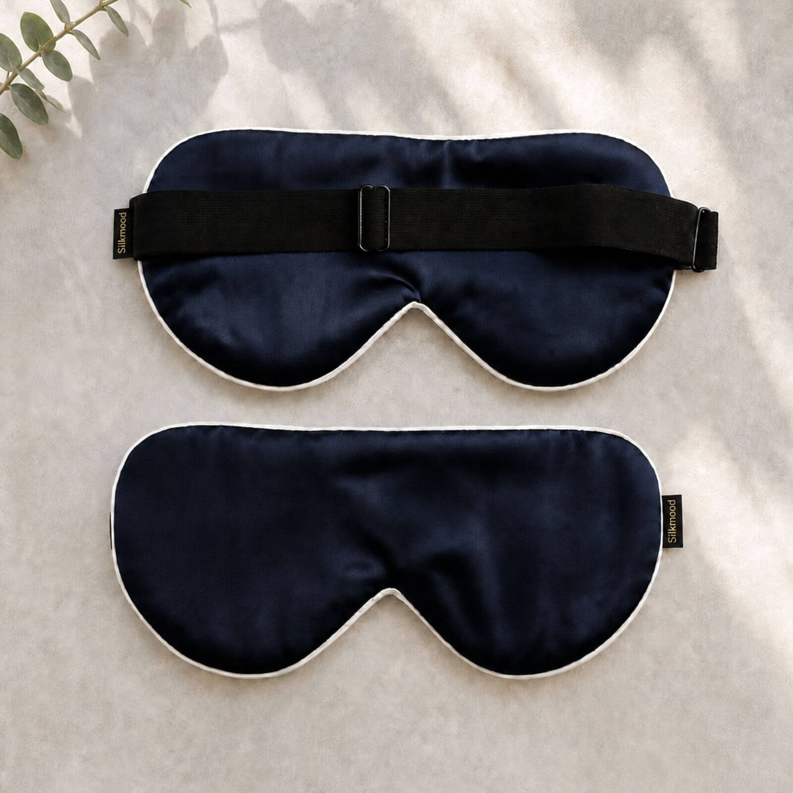 Masque pour les yeux en soie (bande réglable)