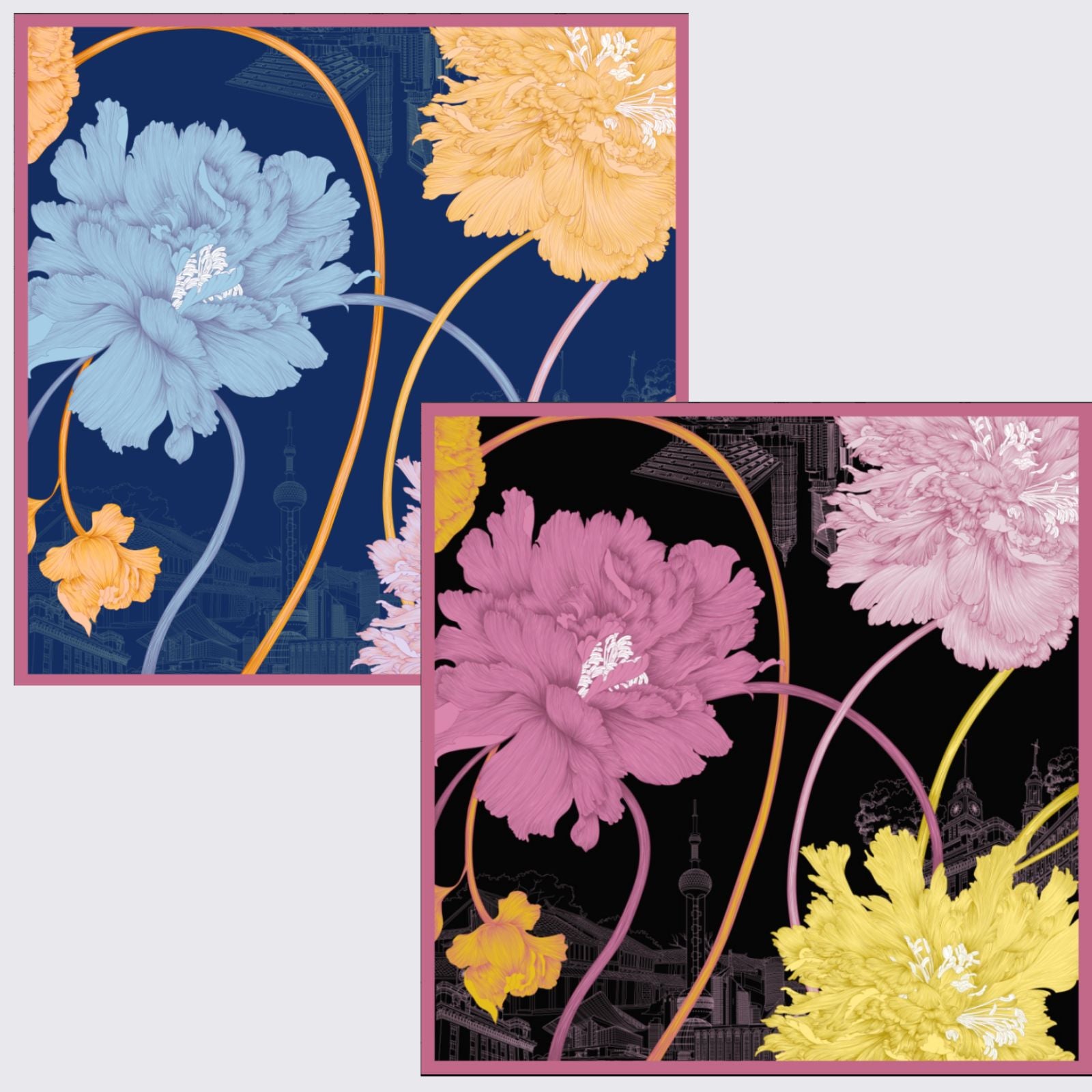 Zijden sjaal (90×90 cm)