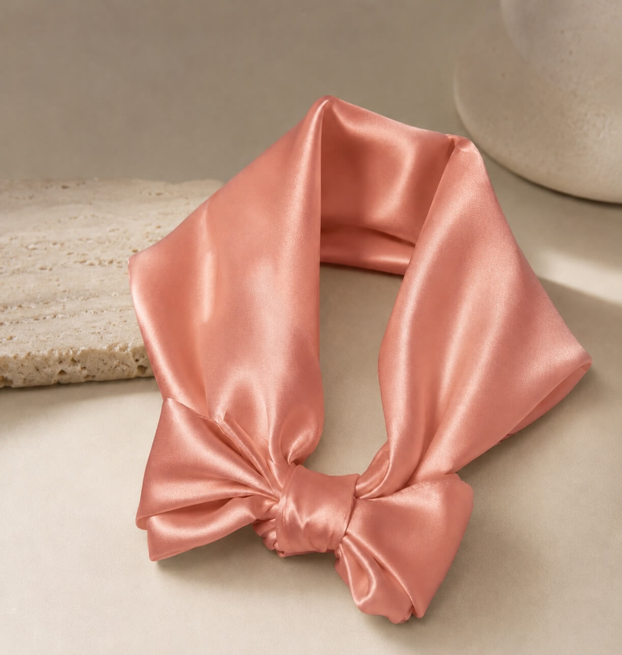 Plain silk scarf (square)