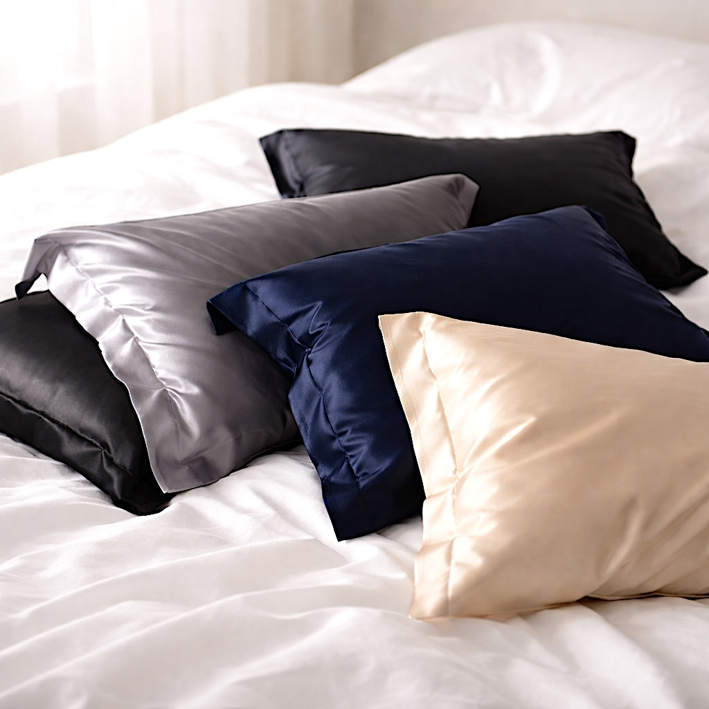 Zijden kussensloop 22 Momme Oxford – Met rand – Envelopsluiting