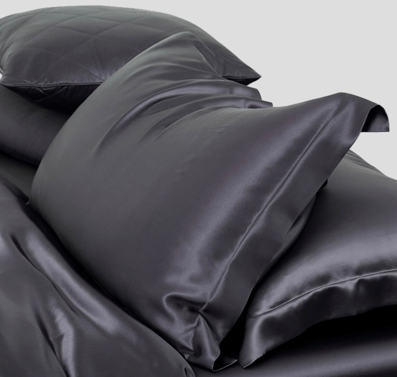 Taie d’oreiller en soie 22 momme Oxford – Avec volant