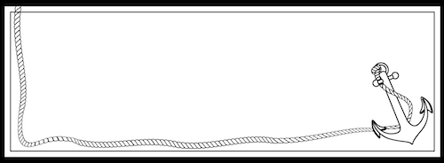 Silk chiffon scarf - Anchor